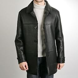 BGSD Men's Merino Shearling Walking Coat - Regular & Tall