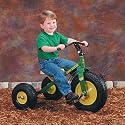 John Deere Tuff Trax Childs Tricycle Ride On Toy Rugged Three Wheeler