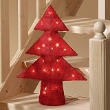 Produkt-Bild: BREMA Weihnachtsbaum 50cm rot Sisal, mit 20er Minikette