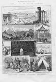 Sketches At Italian Exhibition 1888 Antique Print