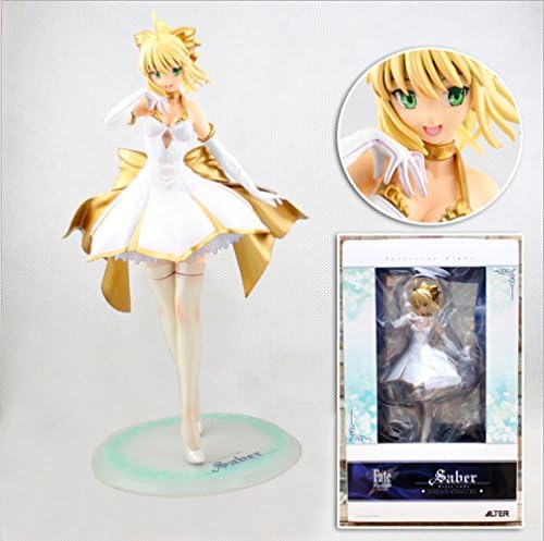 Kibby Fate/Stay Night Saber Lily Action Figure in Ballet Skirts PVC Collection Model 2 Types(Golden+White)
