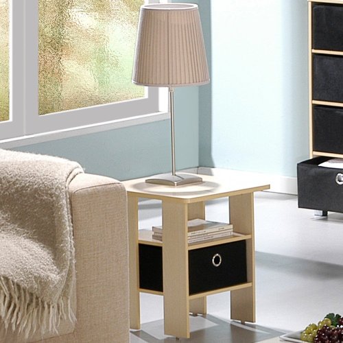 Furinno 11157SBE (99978) End Table, Steam Beech Finish