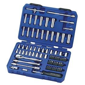 Draper Expert 18966 Metric/AF Chrome Vanadium Socket Set 75 pc