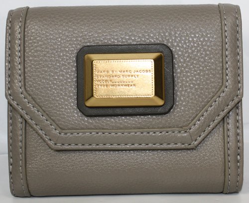Marc Jacobs Saddlery Small French Purse Wallet Putty