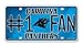 Rico Industries NFL Football Carolina Panthers #1 Fan Metal Auto Tag