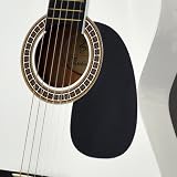 Produkt-Bild: Pickguard Schlagschutz Schwarz Oval f&uuml;r Akustik Gitarre Konzertgitarre und Westerngitarre