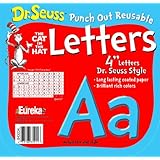 Eureka Dr. Seuss Punch Out Reusable Decorative 4-Inch Letters, Blue, Set of 200 (845034)