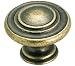 Amerock BP1586-R2 Inspirations 3-Ring 1-3/8-Inch Diameter Knob, Weathered Brass