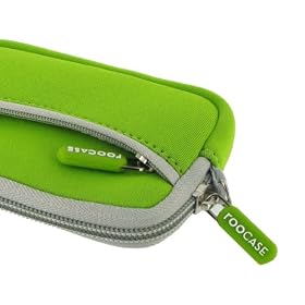 rooCASE Neoprene Sleeve (Neon Green) Carrying Case for Nikon Coolpix Digital Camera S3300 S4300 S6300 S9300 L26 P310