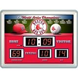 Boston Red Sox MLB 14x19 Scoreboard Clock Thermometer