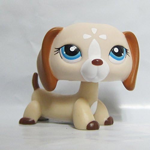 Littlest-Pet-Shop-Animals-LPS-Figure-Toy-1491-Tan-Cream-Dachshund-Dog-Puppy