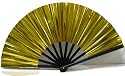 Stunning Mylar Fan in Gold and Silver Simple Colors: Silver
