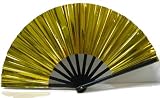 Reversible Mylar Fan in Gold and Silver