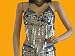BELLY DANCE WEAR CLOTHING DRESS HALTER BRA COIN WRAP S