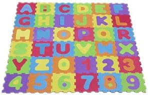 Tapis de jeu en mousse / puzzle pour enfant Lettres/chiffres