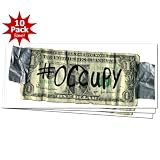 Future Property of the 1% Dollar Bill OWS WE ARE THE 99% Window or Bumper Sticker 10-PACK