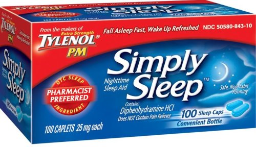 Tylenol Simply Sleep Nighttime Sleep Aid 100 Count Caplets