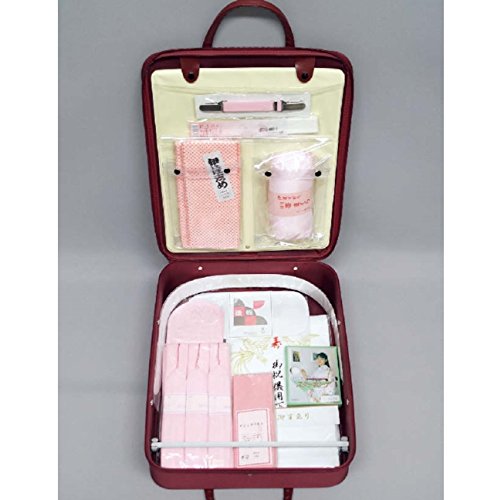 和装小物　着付けセット 20点　M・Lサイズ　着物小物セット　着付け小物セット　着物バッグ（エンジ色）つき　着付け用品　振袖　訪問着　袴に