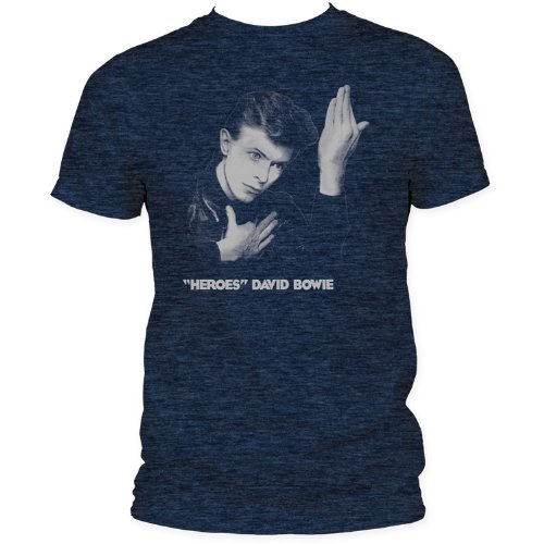 Impact Men's David Bowie Heroes Album Cover T-Shirt