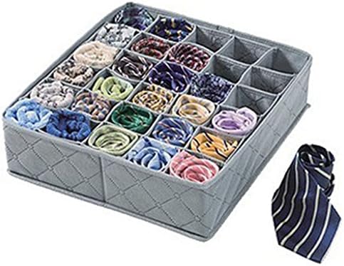Toolya Underwear Ties Socks Drawer 30 Cell Bamboo Charcoal Closet Organizer Storage Box (30 cells)