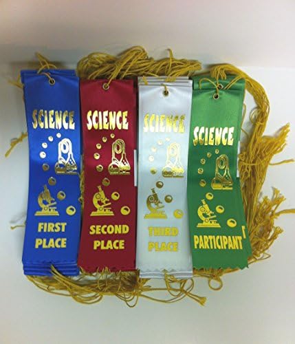 Science Ribbons Set, 1st - 3rd & Participant (25 Each)