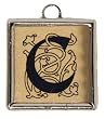 Upper/Lower Case Monogram Necklace - C Upper/Lower Case Monogram Necklace - C