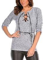 La Belle Parisienne Camiseta Manga Larga Valerie (Gris Claro)