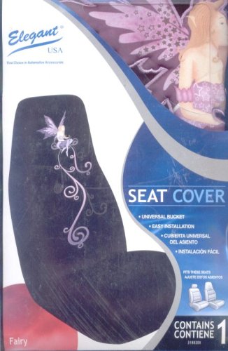 Set of Two Elegant Fairy Universal Bucket Seat Covers