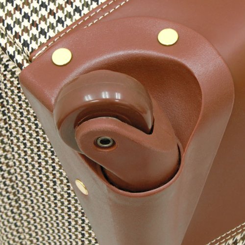 London Fog Chelsea 21 Inch 360 Expandable Upright Suiter, Olive Plaid, One Size