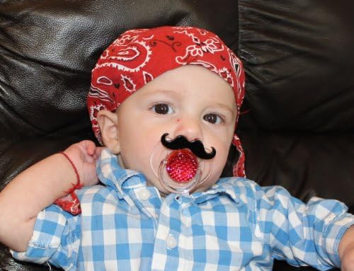 Mustache Pacifier (0-6 Months)