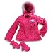 Disney Princess - Girls Disney Princess Hooded Winter Jacket, Fuschia