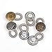Cosmos ® 6 Pack of Antique Brass Metal No Sew Elastic Jeans Button Pant Extender Waist Adjust Extender