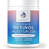 Premium Retinol Cream & Face Moisturizer - ADVANCED Complex - Proven Retinol in a Delicate Formulation - Anti Aging to Erase Wrinkles, Fine Lines and More - Amazing Results, Less Time - Foxbrim 1.7OZ
