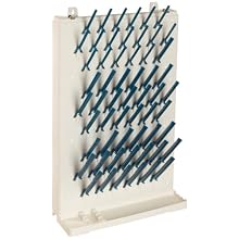 Bel-Art Scienceware 189330013 Lab-Aire II Single-Sided Non Electric Wall-Mount Drying Rack, 14.75" Width x 5" Depth x 23.4" Height