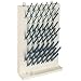 Bel-Art Scienceware 189330013 Lab-Aire II Single-Sided Non Electric Wall-Mount Drying Rack, 14.75" Width x 5" Depth x 23.4" Height