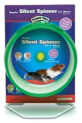 Super Pet Hamster Silent Spinner 6-1/2-Inch Regular Exercise Wheel, Colors Vary