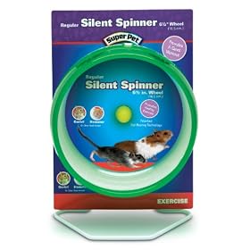 Superpet Cage Wheel with Silent Spinner, for Small Animal, 6.5'' (Various Colours)
