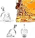 Hand in Hand® Glass Skull Face Decanter Bottles Bottling (350ML)