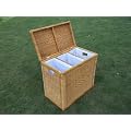W�schetruhe, W�schesammler, W�schesortierer, honigfarbig aus Rattan