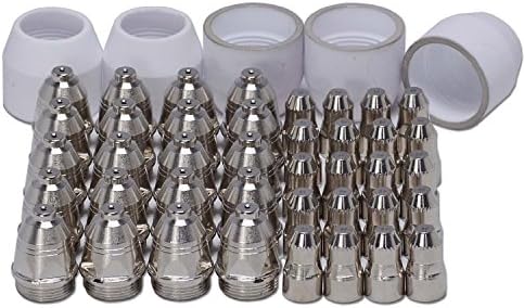 P-80 Panasonic Plasma Electrode Tip Nozzle 1.5 100Amp Plasma Cutting Torch Consumables Accessory 45pcs
