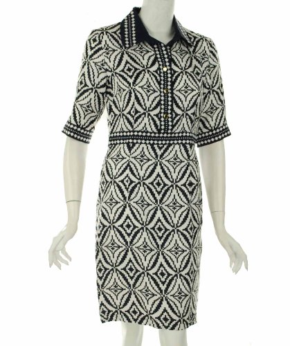 Milly Short Sleeve Quarter Dress Navy 6