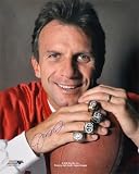 Mounted Memories San Francisco 49ers Joe Montana Signed 16x20 Super Bowl Rings Photo