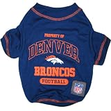 Pets First NFL Denver Broncos T-Shirt, X-Small