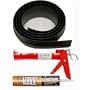 Auto Care Products Inc 53010 10-Feet Tsunami Seal Garage Door Threshold Seal Kit, Black