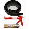 Auto Care Products Inc 53010 10-Feet Tsunami Seal Garage Door Threshold Seal Kit, Black