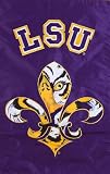 Louisiana State University Fleur-de-Tigre Garden Sized Applique Flag