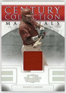 Barry Larkin 2008 Donruss Threads Century Collection Jersey Serial #082/100