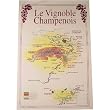 Champagne Wines map instructional and Pictorial on Printed Towel. Terroirs de France Tea Towel