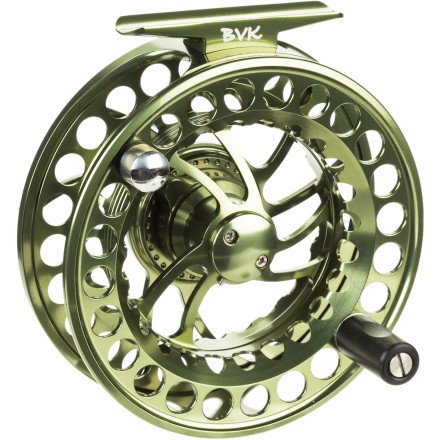 TFO BVK Super Large Arbor Fly Reel Moss Green, I-3/4 wt On Sale