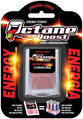 Octane Boost Energy Strips - Quick Dissolving for Immediate Results (Cinnamon) 2 PKG/24 Strips